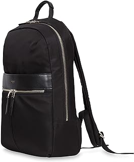 Beauchamp Womens 14" Laptop Bag Computer Backpack for Work, College, Travel Daypack Purse, Black