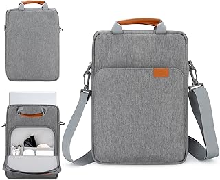 13 inch Laptop Sleeve with Shoulder Strap and Handle,Computer Bag Carrying Case for 13.3 Apple Macbook iPad,Chromebook