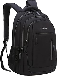 Business Travel Laptop Backpack, Water Resistant College School Computer Bag with USB Charging Port for Men & Women