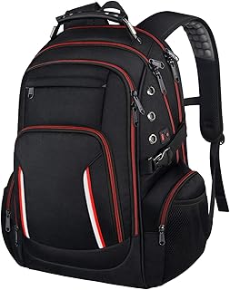Large Laptop Backpack for Men, 15.6 17 17.3 Inch Computer Compartment Business Traveling Bookbag