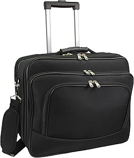 Rolling 17-inch Laptop Briefcase Computer Case