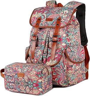 Large Women Laptop Backpack 15.6 inch Computer Backpack Travel Hiking Backpack With Free Toiletry bag CN-01