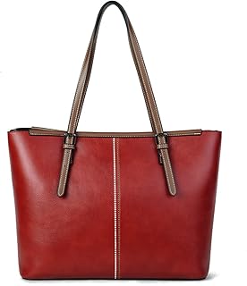 lady leather laptop tote bag office handbag women fashion briefcase 15.6-inch computer work bag