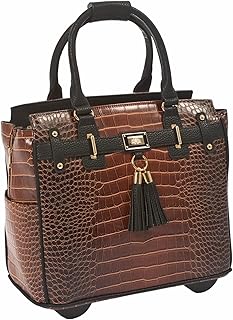 JKM and Company Computer iPad, Laptop Tablet Rolling Tote Bag Briefcase Carryall Bag