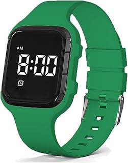 e-vibra Vibrating Alarm Watch, Potty Training Watch Waterproof Medical Reminder Watch with Timer (Dark Green)