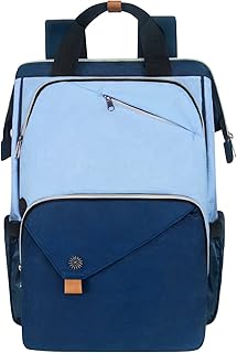 Laptop Backpack 15.6/14/13.3 Inch Laptop Bag Travel Backpack for Women/Men Waterproof School Computer Bag Large Capacity Bookbag for College/Travel/Business (7651SG-G)