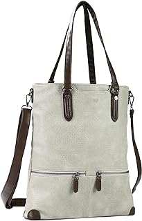 Laptop Tote Bag, Leather Work Tote for Computer Bag Waterproof Lightweight Shoulder Bag Purse Handbag Crossbody Bag