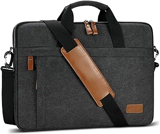 Laptop Bag 15-17.3 Inch, Laptop Case Sleeve for Men Water-resistant Canvas Computer Bag