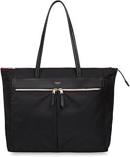 Grosvenor Laptop Tote Shoulder Bag Purse,Handbag for Women, Fits 16 inch computers, Black, Large