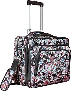 Rolling 17-inch Laptop Briefcase Computer Case