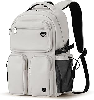 Travel Laptop Backpack, Lightweight Bookbag Men Woman 15.6" Computer Bag with Multifunction Pockets, 17 Inch