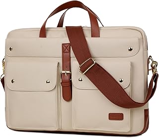 Vegan Leather 17 inch Laptop Computer Bag Messenger Bag Briefcase for Women Stylish BC-07
