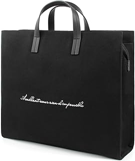 Laptop Tote Bag 13 Inch 13.3 for Women Compatible with Apple Macbook Air Pro Lenovo Dell Carrying Waterproof Briefcase Teacher Stitch Fashion Slim Black Computer Case, 84blk, 13/13.3-inch