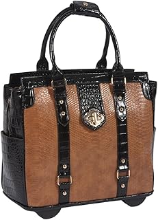 JKM and Company Computer iPad, Laptop Tablet Rolling Tote Bag Briefcase Carryall Bag