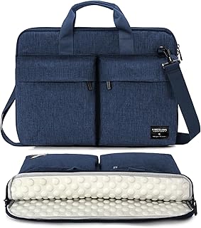 17 17.3 inch Laptop Bag Carrying Sleeve Case with Shoulder Strap, Slim Lightweight Handbag Cover for Men Women