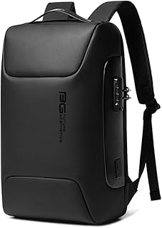 RBQOKJ Business Commuter USB Backpack Black Men's Backpack
