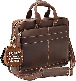 Leather Briefcases For Men | Soft, Full Grain Leather | Lasts a Lifetime