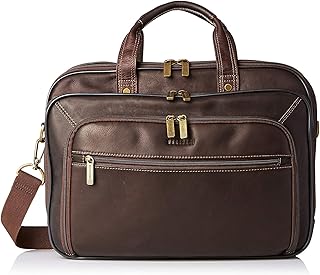 Heritage Travelware Colombian Leather Double Gusset Top Zip Ez Scan Computer Case Holds Most 15.6" Size Laptops with Ipad/Tablet Pocket, Brown, Brown, One Size, Colombian Leather Double Gusset Top Zip