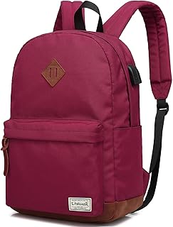 College Backpack, Waterproof Laptop Backpack with USB Charging Travel bookbags