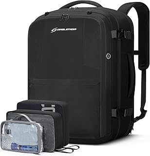 Waterproof Luggage Backpack with Hidden Shoe Bag