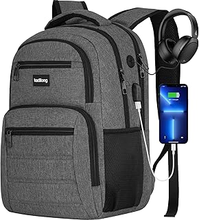 Laptop Backpack Men Book Bag for Women,School Backpacks for Teen Boys Anti Theft with USB Charger Laptop Compartment