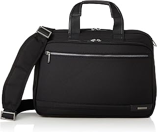 Men's Business Bag, 2-Way [Ignis 2] Job Hunting, A4 Compatible, Holds 14-Inch Computers, Thin, Setup, Briefcase, Black, black (black 19-3911tcx)