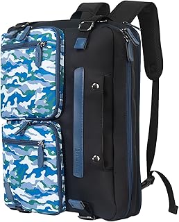 3 in 1 Computer Bag for Men, 17.3 Inch Laptop Backpack for Men, Work Bag for Men, Work Briefcase, Laptop Bag,Titan Sea, Titan Sea, 17.3inches, Classic, Business,work,office,travel
