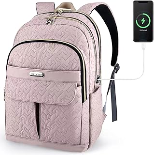 HXLGMD Laptop Backpack for Women, 15.6 Inch Business Travel Computer Backpack Purse College Bookbag Teacher Backpack