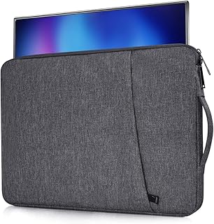 Portable Monitor Case 17.3 Inch, Carrying Laptop Computer Bag for Arzopa EVICIV ASUS Bimawen UPERFECT Feiasia CUIUIC Cocopar Kksmart NexiGo Pisichen ViewSonic NIUTO Portable Monitor, Space Grey