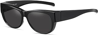 Oversized Polarized Fit Over Sunglasses Women Men TR90 Mirrored Over Glasses Cat Eye Driver Goggles