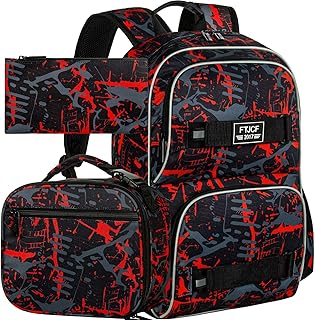 ZLYERT Laptop Backpack, 16 Inch School Bookbag and Lunch Bag Set, Water Resistant Backpacks for Teens Girls Women Students