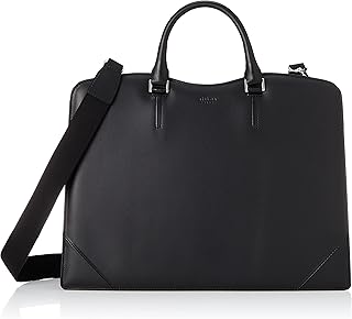 Business Bag, Water Repellent, Genuine Leather, Fits 13.3 Inch Computers, Supports B4 Size, Freestanding
