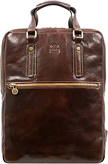 Leather Laptop Backpack - Business Backpack - Computer Bag - Real Leather Backpack Made in Italy