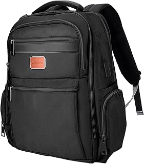 Travel Laptop Backpack Anti Theft Backpacks with USB Charging Port, Travel Business Work Bag 15.6 Inch College Computer Bag for Men Women, Black, Black