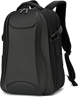 Durable Waterproof Travel Computer Backpack with RFID Pocket,Scratch Resistant Shell, Anti-Theft Lock and USB Charging Port, Black, Black, 17 inches, Travel Backpacks