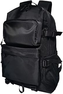 Male Backpack Travel Leisure Bag Computer Schoolbag for College and Middle School Students Can Fit 15.6 "laptop (black), Black, 中号, 户外休闲