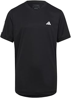 EUO60 Short Sleeve T-Shirt, Kids, Club, Tennis, 3 Stripes, Short Sleeve T-shirt