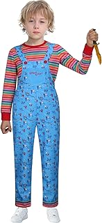 Chucky Halloween Costume for Kids Boys Girls Child's Play Chucky Costume Includes Jumpsuit Tops Shirt