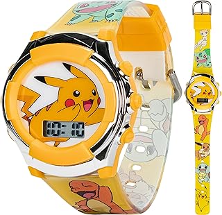 Pokemon Kids' Quartz Watch with Plastic Strap, 16