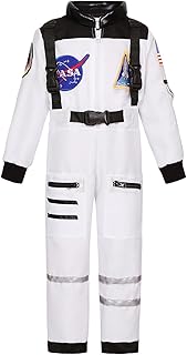 Kids Astronaut NASA Costume for Boys Girls Space Jumpsuit