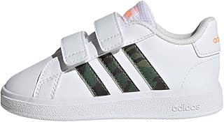 (アディダス) Unisex Baby LII86 Grand Coat Lifestyle Velcro for Boys and Girls, 4.7-6.3 inches (12-16 cm) Sneakers, Kids