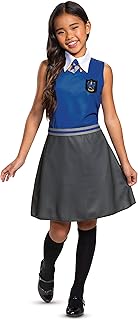 Harry Potter Ravenclaw Dress Classic Girls Costume, Blue & Gray, Kids Size Small (4-6x)