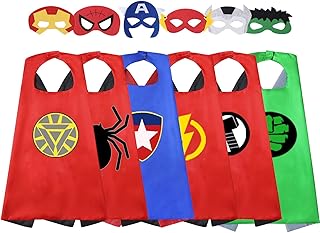 Toys Gifts for 3-8 year old Boys Girls Dress Up Superhero Capes and Masks for Kids Birthday Party Halloween Costumes