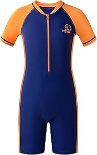 Boys Two Piece Rash Guard Swimsuit Kid Water Sport Short Swimsuit UPF 50+ Sun Protection Bathing Suits