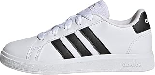 LKK25 Sneakers, Kids, Grand Court, Lifestyle, Tennis, Lace-up, Boys, Girls, 6.7-10.0 inches (17-25.5 cm)