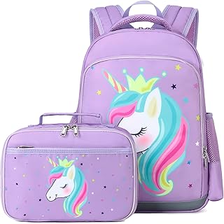 Backpack for Girls School Backpack Set with Lunch Bag