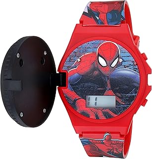 Kids Marvel Spider-Man Digital Quartz Plastic Watch for Boys & Girls with LCD Display