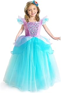 Girls Princess Dress Fancy Costume Role Play Ball Gown Halloween Party Dress up