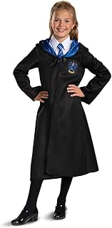 Disguise Harry Potter Ravenclaw Robe Classic Children's Costume Accessory, Black & Blue, Kids Size Large (10-12)