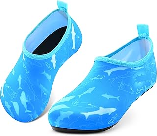 Sunnywoo Water Shoes for Kids Girls Boys，Toddler Kids Swim Water Shoes Quick Dry Non-Slip Water Skin Barefoot Sports Shoes Aqua Socks for Beach Outdoor Sports
